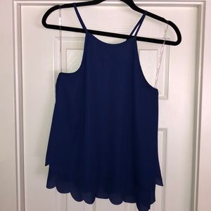 Emmelee Navy Blue Tank Top